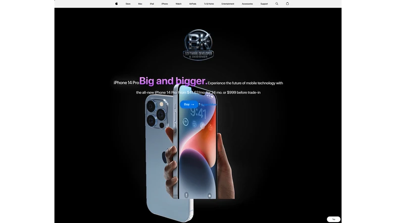 iPhone Landing Page